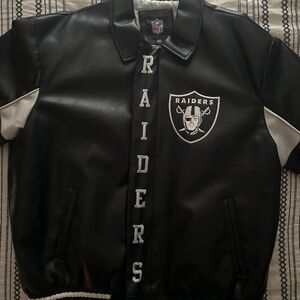 Leather Oakland Raiders Jacket